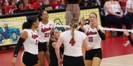 Nebraska volleyball team never trails in sweep of California