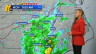 Rain to begin the work week