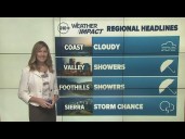 Northern California cools down with midweek showers and storms