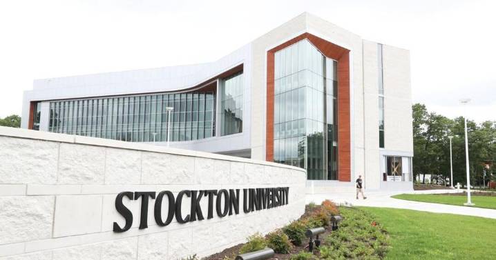 Stockton University under shelter