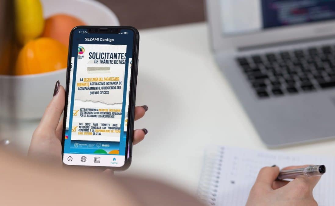 “Sezami Contigo”: la app de servicios para migrantes zacatecanos
