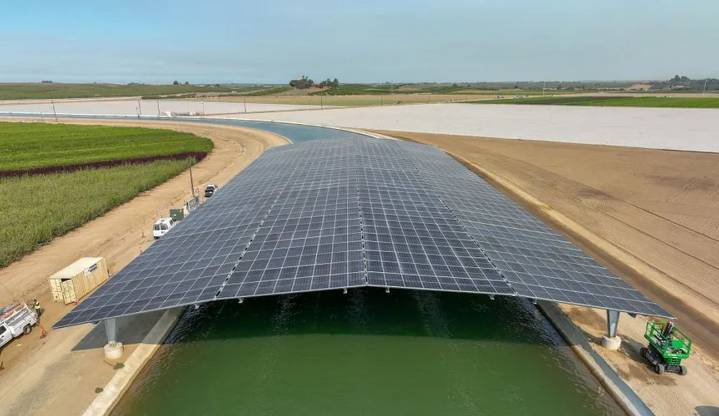 California’s First Solar Panel-Covered Canal Is Now Fully Online