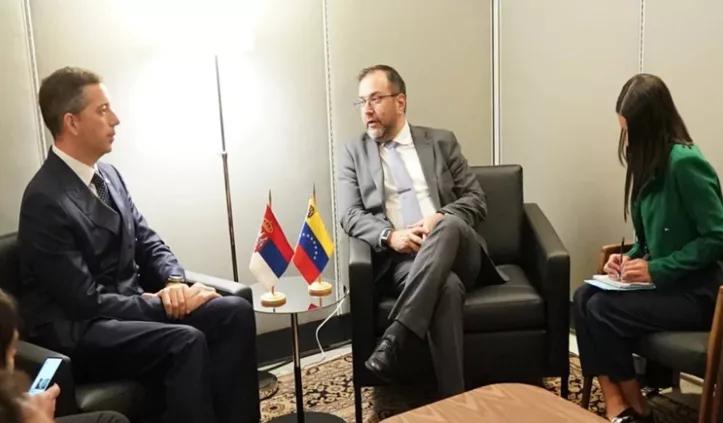 Canciller Gil se reunió con sus homólogos de Serbia y Nicaragua en la ONU