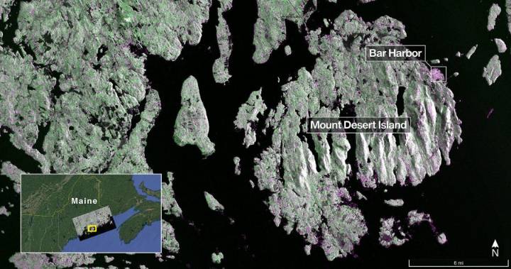 First radar images from new Earth-mapping satellite showcase Maine coast and North Dakota farmland