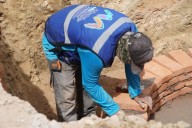 Instalan alcantarillado sanitario en Las Norias