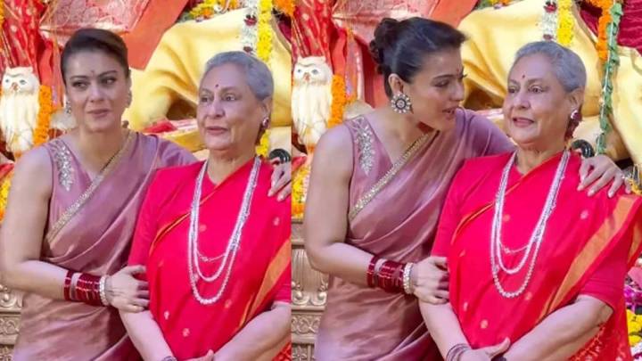 Jaya Bachchan Smiles, Laughs And Poses Solo At Durga Puja Pandal Courtesy Of Kajol