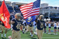 Navy football game vs. UAB enters weather delay in 1st half