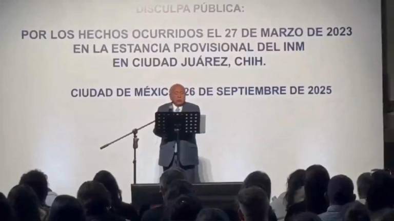 Por orden judicial y 2 años después, Garduño pide disculpas por incendio en estación migratoria en Ciudad Juárez