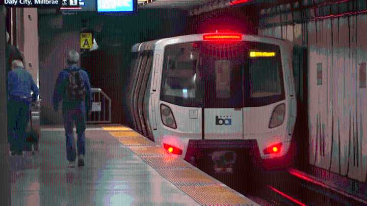 ‘I can't see': BART releases video from smoke