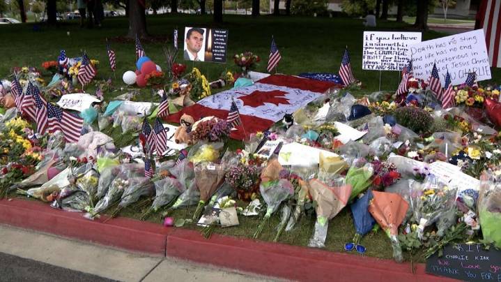 Crowds gather at Utah Valley University to pay respects at Charlie Kirk memorial