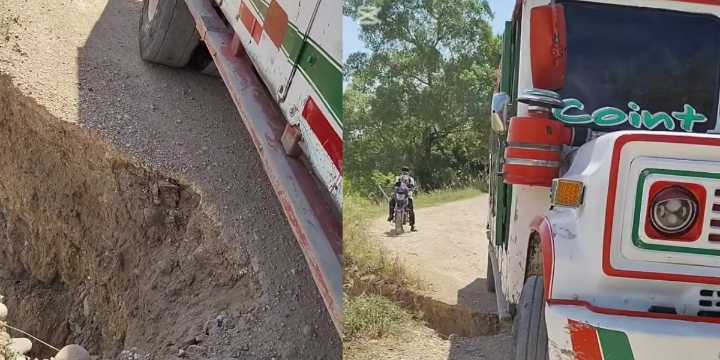 Denuncian que la vía en la entrada a Coyaima está a punto de colapsar
