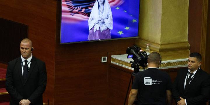 Albania's AI-generated minister addresses parliament
