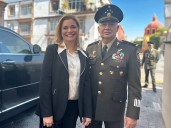 Se reúne gobernadora con secretario de la Defensa para fortalecer estrategias de seguridad