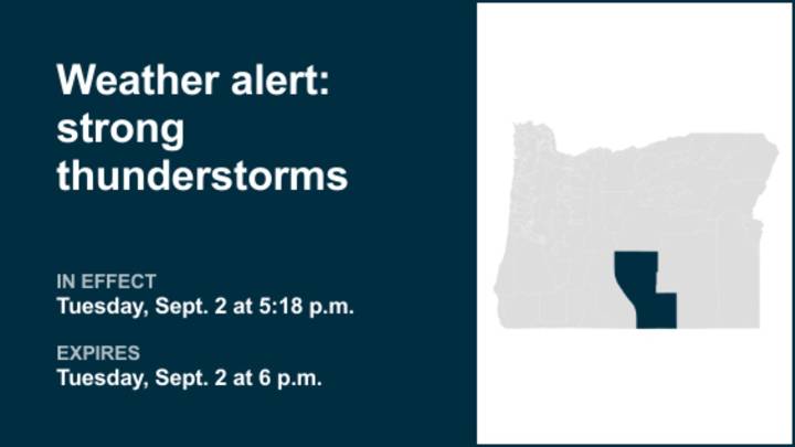 Expect pea-sized hail with thunderstorms in Central and Eastern Lake County Tuesday