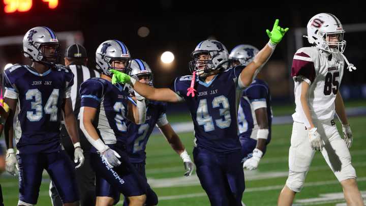 John Jay football takes on Scarsdale