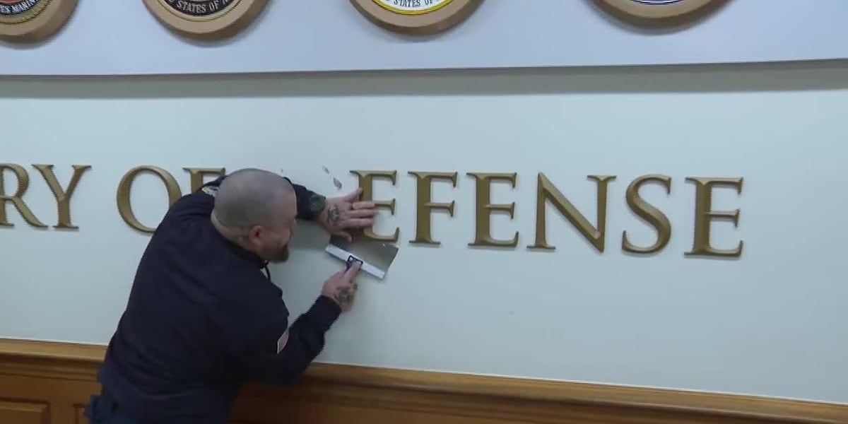Trump executive order aims to rename the Department of Defense as the Department of War