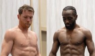 “Canelo” y Crawford pesaron lo mismo