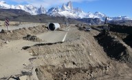 Vialidad Provincial comenzó la obra de remediación sobre la Ruta Provincial 41, al sur de El Chaltén