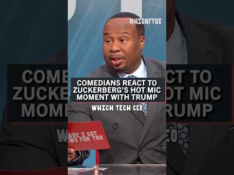 Comedians react to Zuckerberg's hot mic moment with Trump