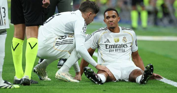 Trent Alexander-Arnold's Real Madrid nightmare continues with injury in Champions League debut