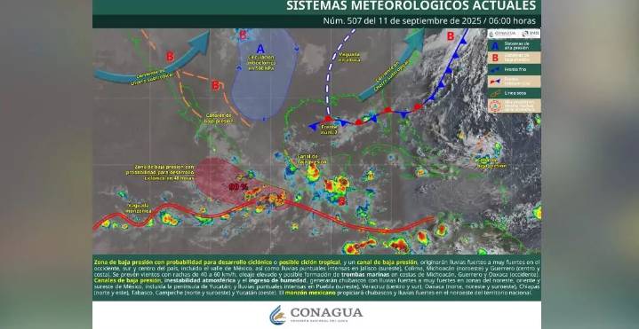 Oaxaca bajo alerta: se esperan lluvias intensas, oleaje elevado y rachas de viento