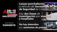 Este miércoles, A Detalle: Centro de Sinaloa otra vez con detonaciones