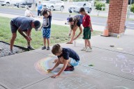 Gallery: Hugh Cole 'Chalk the Walk' event