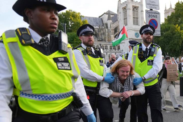 Detienen a 150 personas durante protesta de Acción Palestina en Londres