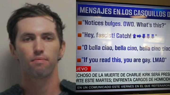 Encuentran frases sarcásticas en casquillos de bala usados por el asesino de Charlie Kirk