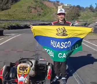 Joven piloto atacameño destaca en campeonato de karting