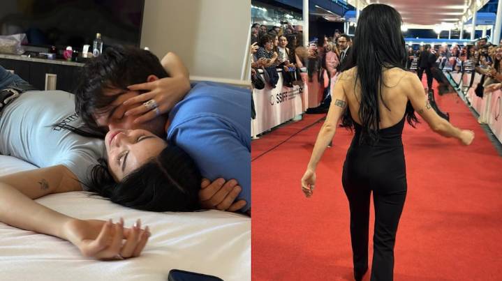 De los mimos en la cama a la alfombra roja: las fotos de Lali y Pedro Rosemblat en San Sebastián