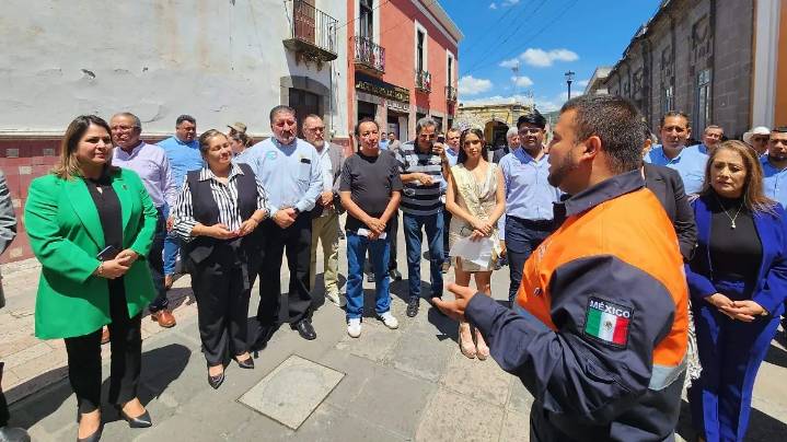Realizan simulacro en el edificio de Presidencia Municipal de Acámbaro