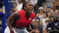 Coco Gauff and Naomi Osaka play each other at the US Open on Monday