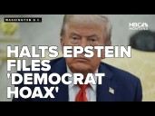 Trump urges Congress to halt push for Epstein document release, calls it a Democrat hoax