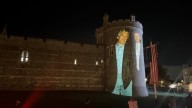 Epstein and Trump images projected onto walls of Windsor Castle upon his arrival