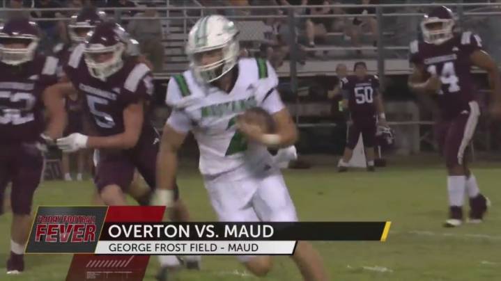 Overton Mustangs improve to 3-1 record win win over Maud