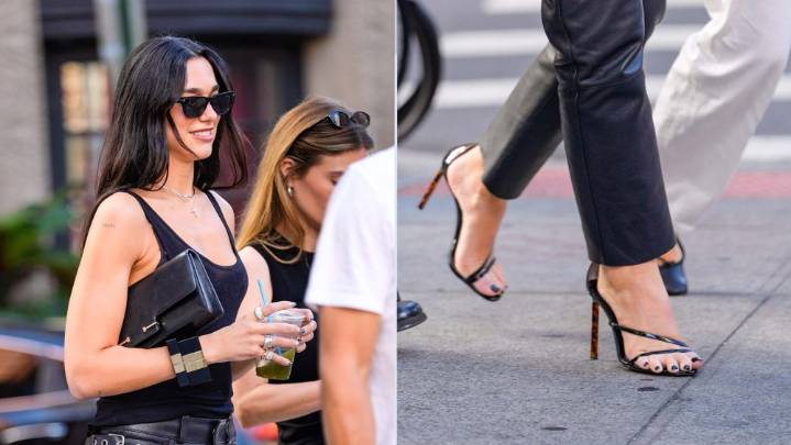Dua Lipa’s Tom Ford Tortoiseshell Sandals Signal a Fall Shift