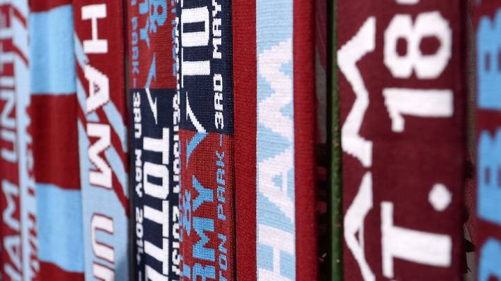West Ham vs Tottenham: Hosts ban half-and-half scarves for derby