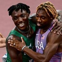 Lyles leads Thompson and Tebogo into world 100m final