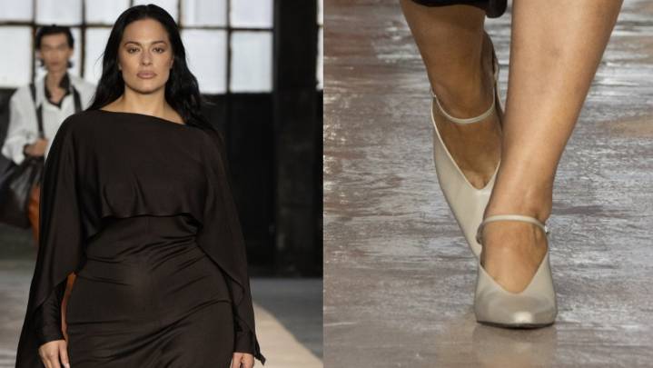Ashley Graham Debuts Boss' Wedged Heels at Spring 2026 Show in Milan