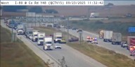 Eastbound lane of I-80 blocked due to crash, westbound lane reopened