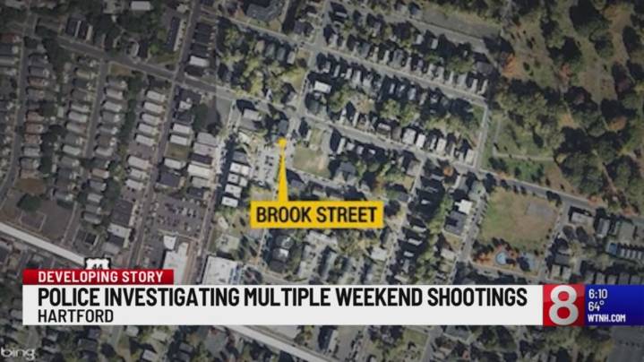 Hartford police investigating string of weekend shootings