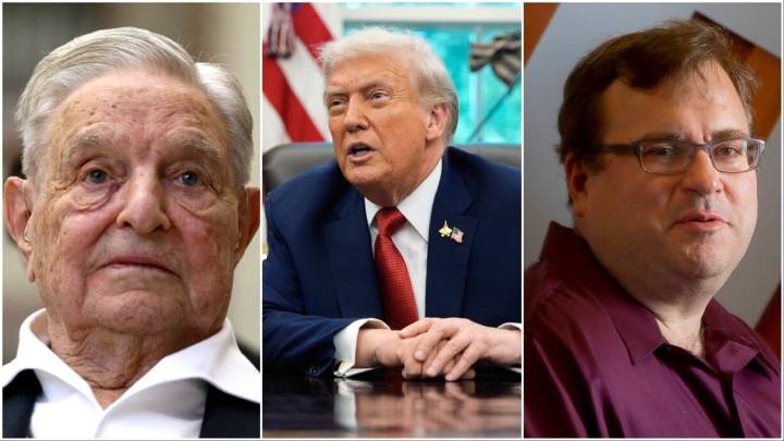 'Agitators': Donald Trump Accuses George Soros, Reid Hoffman Of Backing 'Left