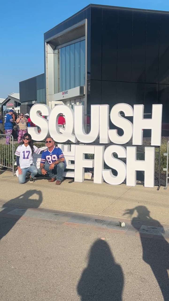 'Squish the Fish:' Tailgating sights and sounds as Buffalo Bills host the Miami Dolphins