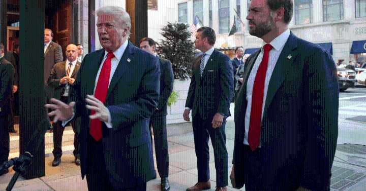 Trump Confronted by Protesters During Dinner in D.C.