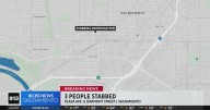 Sacramento police investigate triple stabbing on Plaza Avenue
