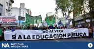 Docentes universitarios preparan la tercera Marcha Federal en rechazo al veto de Javier Milei