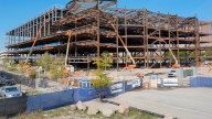 Construction at the new Henry Ford Hospital expansion shows progress