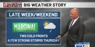 Strong storms possible with cold front #1 Thursday