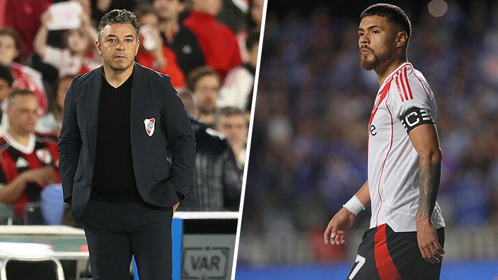 La crisis de River Plate que golpea a Marcelo Gallardo y el chileno Paulo Díaz El "Millonario" completó cuatro derrotas consecutivas.